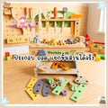 Todds&Kids Toys โต๊ะช่างไม้เด็ก ของเล่นไม้เสริมพัฒนาการ ชุดเครื่องมือช่างไม้ Workbench พร้อมอุปกรณ์ครบชุด ฝึกกล้ามเนื้อม